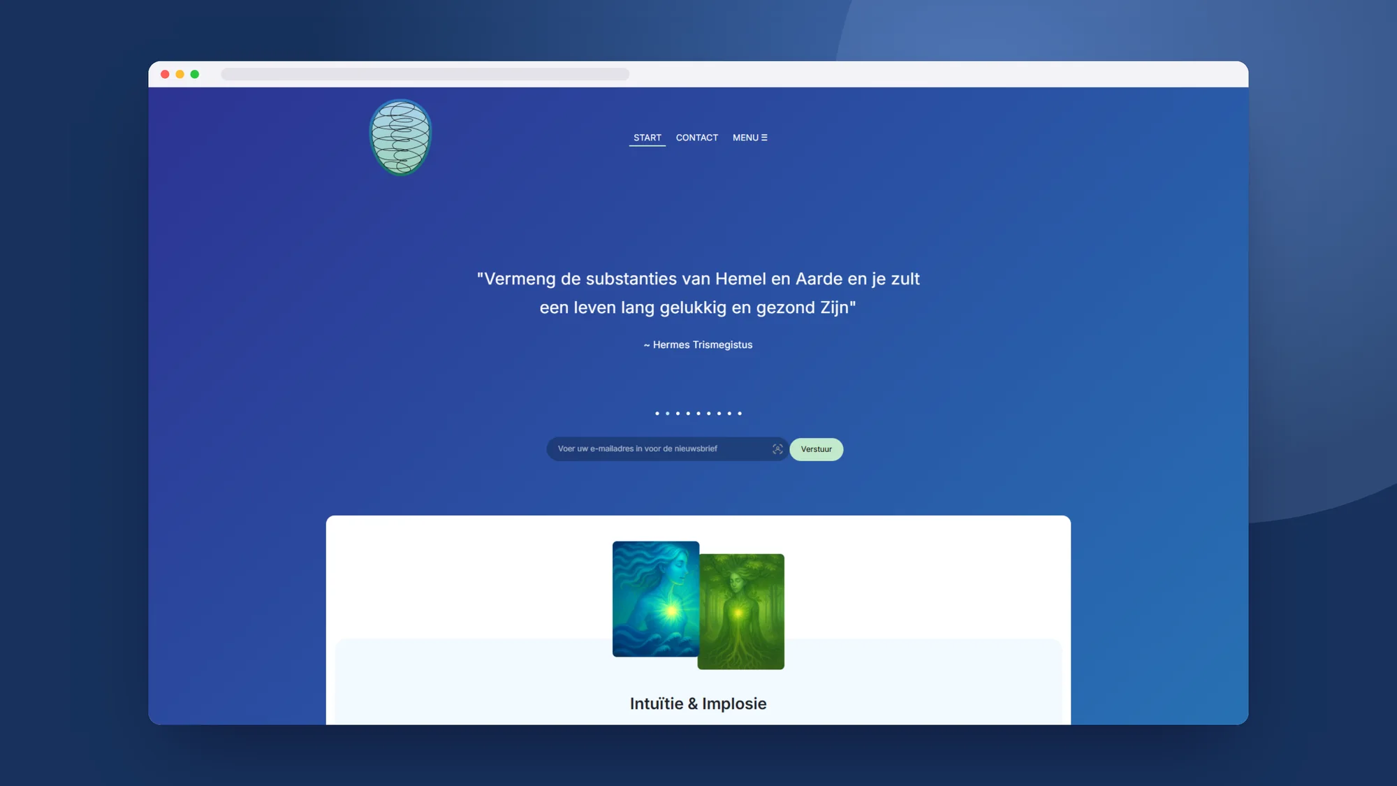 Viktor Schauberger: Kennisplatform door SjopSjop, getoond op desktop, laptop en smartphone